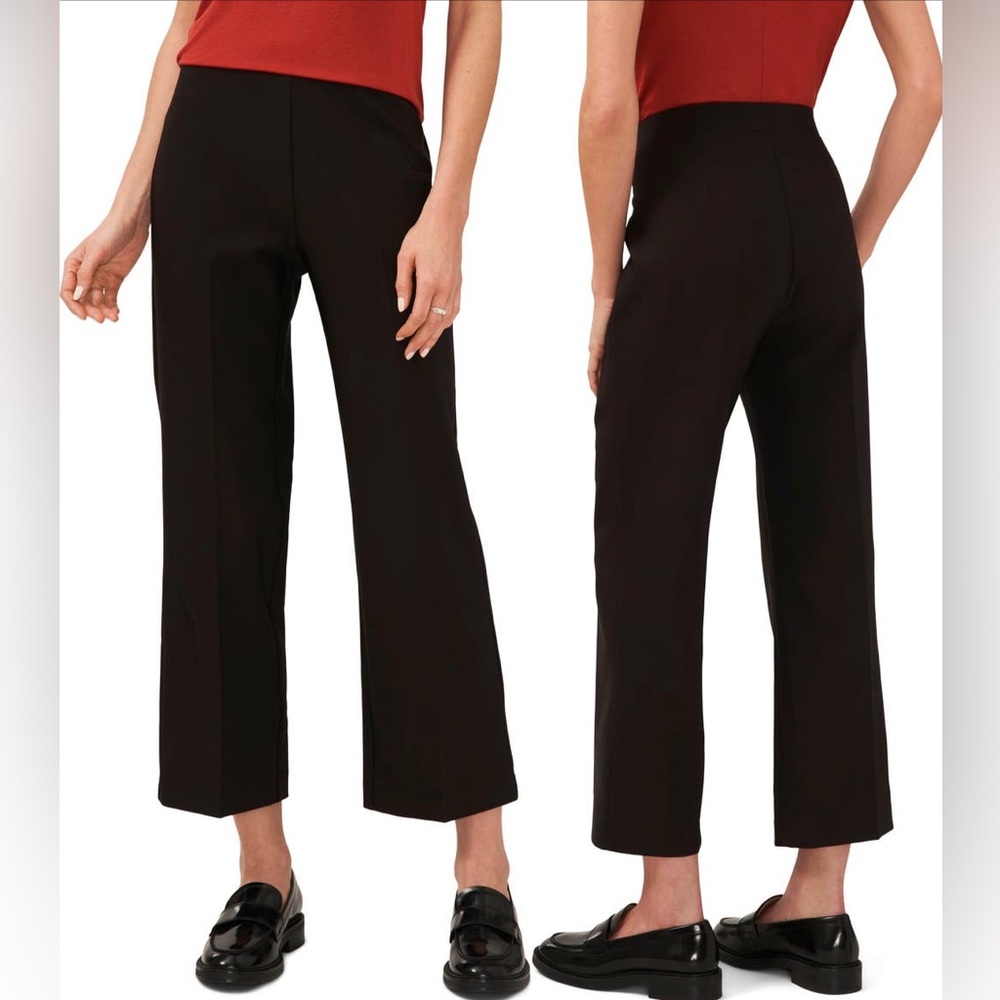 NWOT Halogen Crop Straight Leg Trouser Maroon - 6P